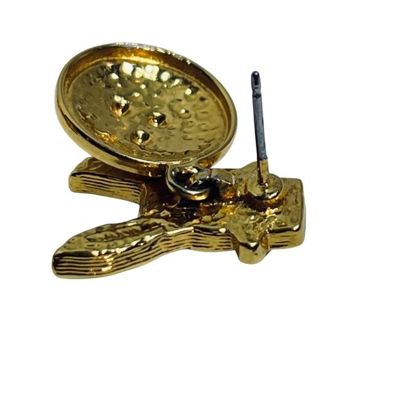 Avon Articulated Snowman Enamel Pierced Earrings (6100) - Picture 6 of 7